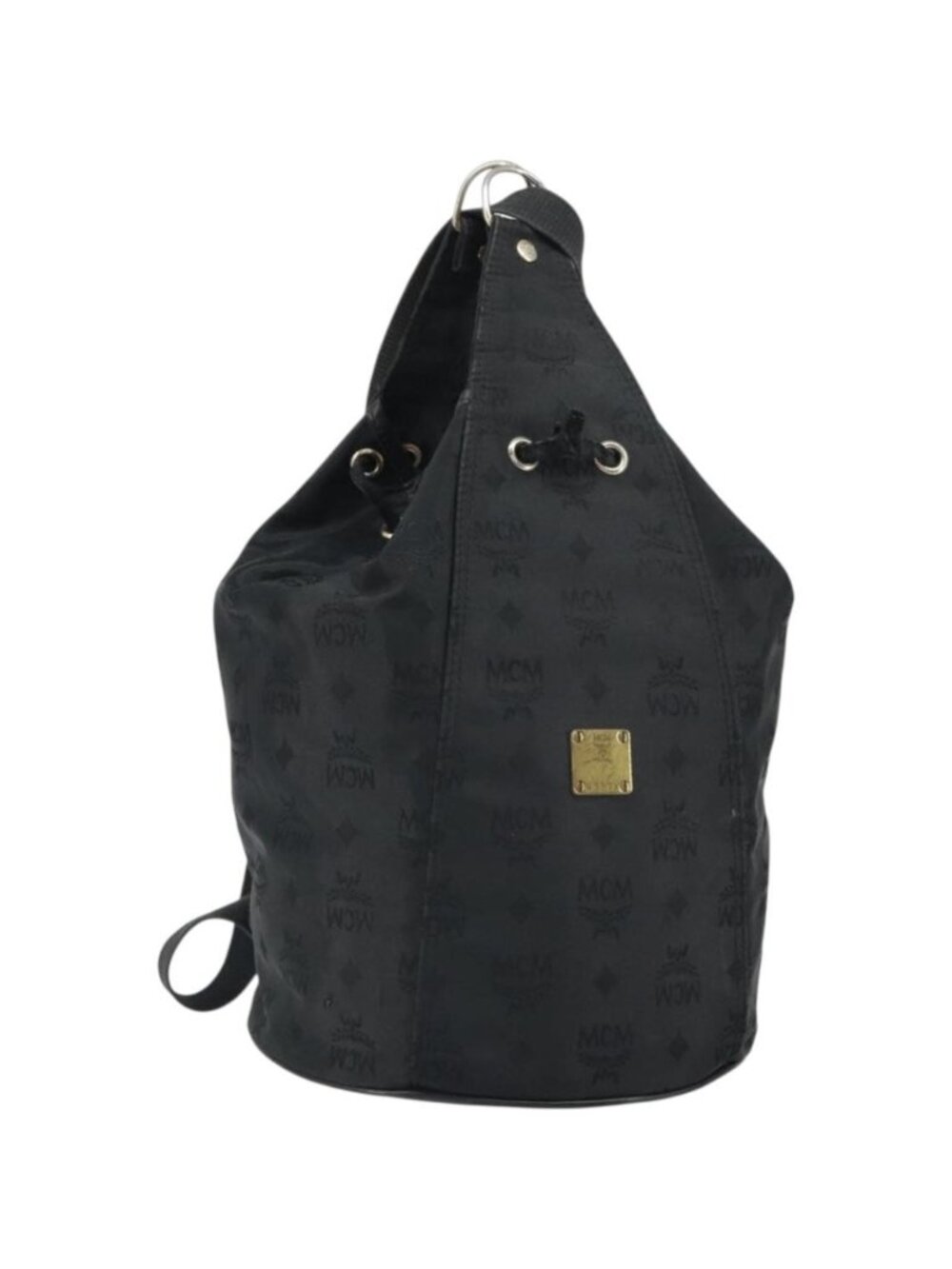 MCM Vicetos Backpack Nylon Black Gold